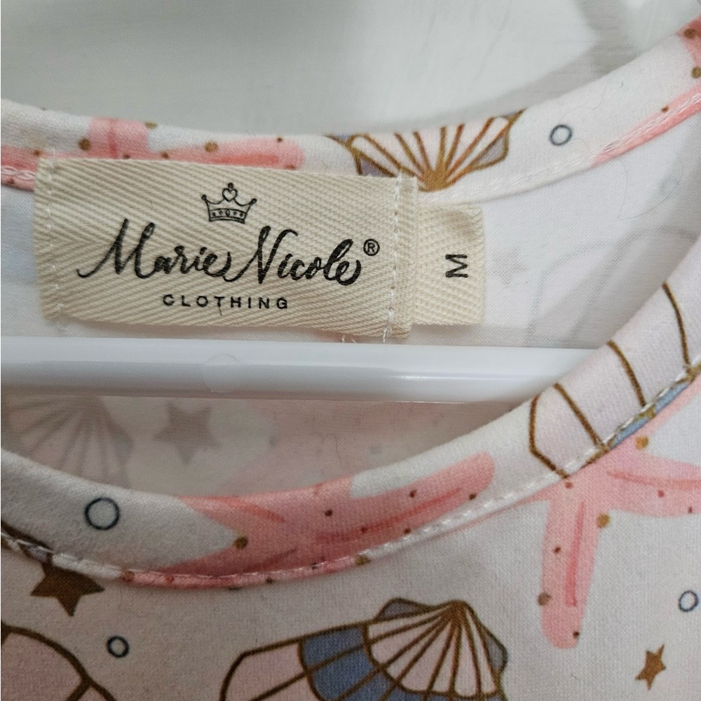 NWOT Marie Nicole Clothing Girls Size M(3 years) Seashell Tutu Dress - Picture 2 of 2